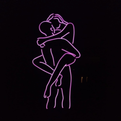 Licht Schilderij Couple