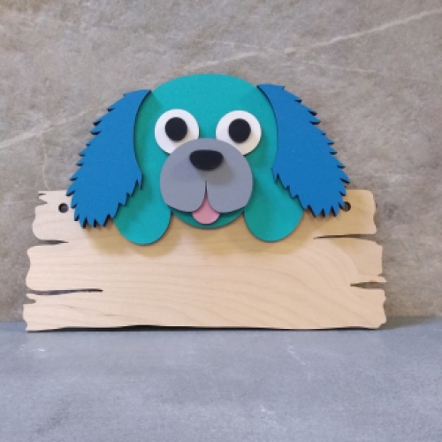 Honden bordje - Turquoise