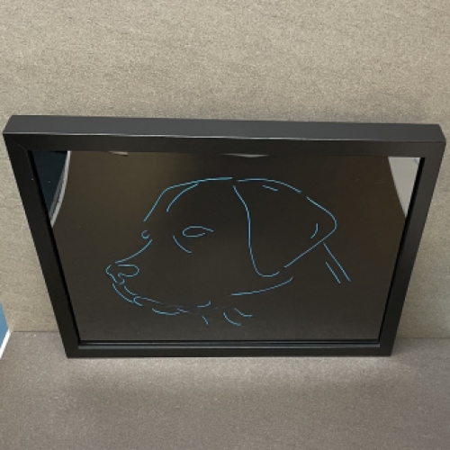 Licht Schilderij Hond